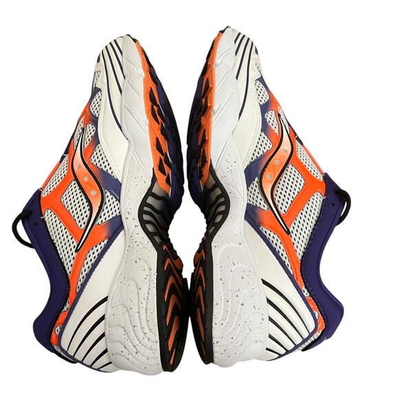 Saucony Grid Web Purple Orange Lace Up Sneakers Men Size 10 - Picture 8 of 13